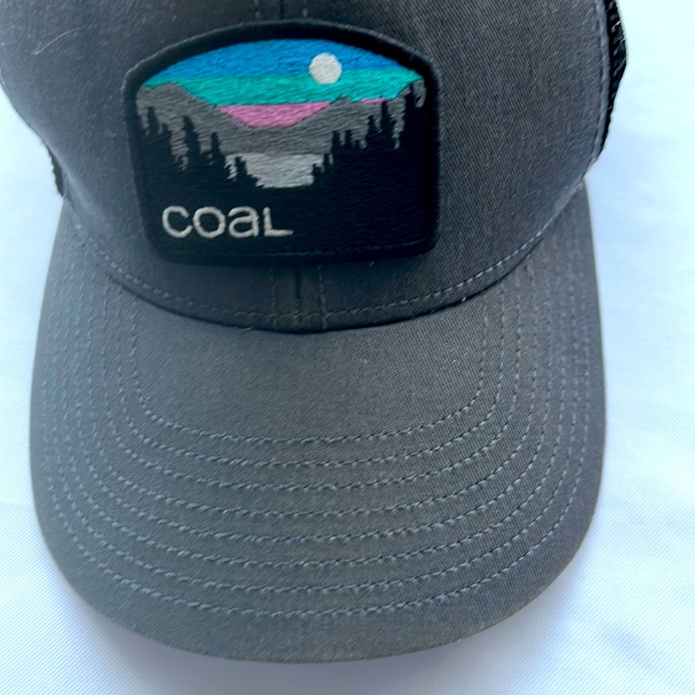 Coal Headwear Hauler  Mesh‎ Trucker SnapBack Hat Mountain Scene